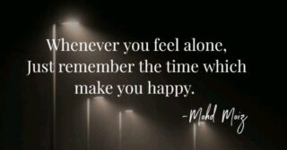 When You Feel Alone, Remember This